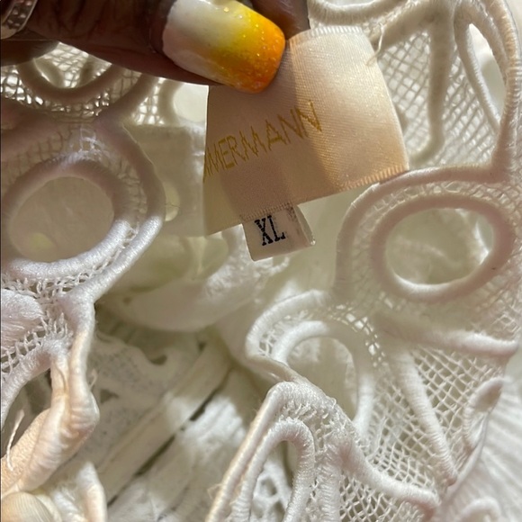 Lace glassy bubble linen wedding ivory gown size XL - Picture 9 of 12